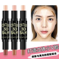 Double-Ended Contour Stick Waterproof Highlighting Concealer 3D Illuminating Stick Face Shaping Pen