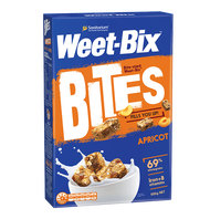 Sanitarium Weet bix Bites Apricot วีท บิคซ์ ไบท์ ข้าวสาลีอบกรอบ แอปริคอท (Australia Imported) 500g.