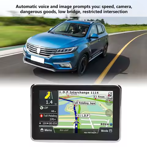 5 Inch Touch Screen Car Navigator GPS Navigation DDR256M 8G MP3 FM Europe Map Q5 1 Car GPS Navigatio