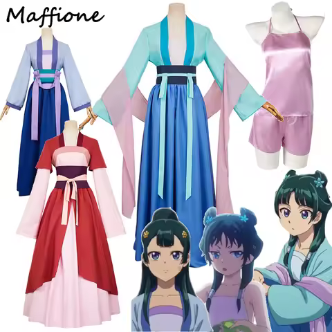 Maomao Kimono Cosplay Anime Apothecary Diary Dress Wig Costume Women Dress Up Cloothing Disguise Hal