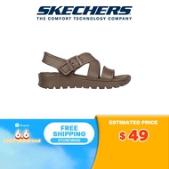 Skechers Women Foamies Footsteps Summer Bliss Sandals - 111575-DKTP Anti-Odor, Dual-Density
