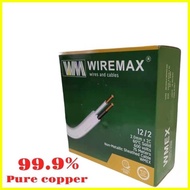 ♞WIREMAX Pdx / Loomex Wire / Duplex Solid Wire Size14/2 12/2 10/2 (Sold per Box 75 Meters )