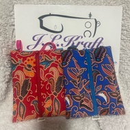 Handmade Travel Size Tissue Pouch 19cm x 14.5cm iconic SIA Batik Prints Airline