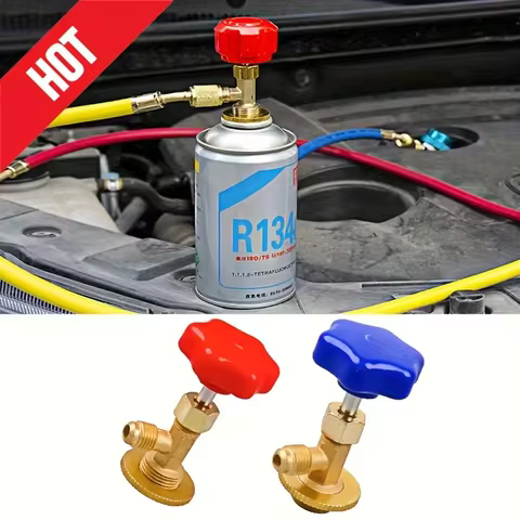 R134a Refrigerant Gas Recharging Kit Car Air Conditioner Gas Refill Refrigeration Tool R134a Can Ope