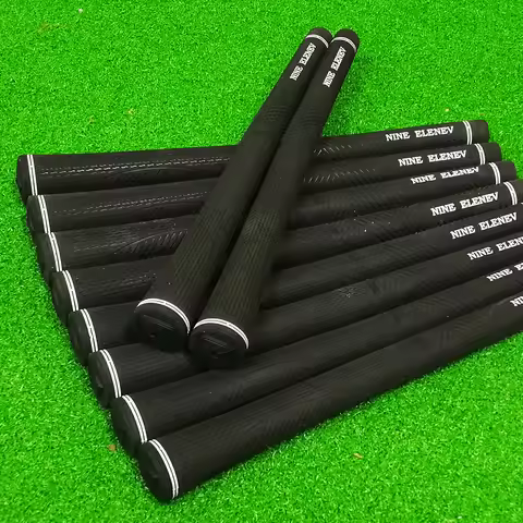10 pcs Golf grips, Rubber grip, Anti slip pattern design, For wood and iron shaft, Length 26.6cm/10.