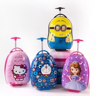 Children Kid ABS Hard Shell 16-inch Trolley Luggage Travel Suitcase Bag Beg Sekolah Bagasi Kanak Kan