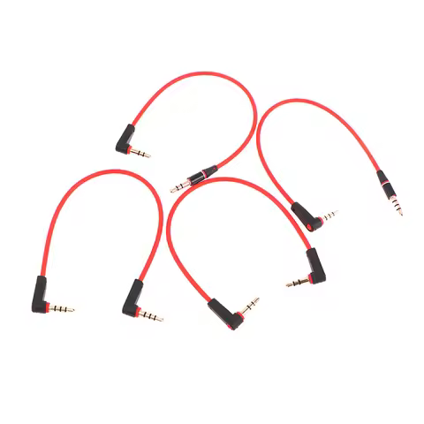 3 Pole Right Angled 3.5mm Male to Male Short AUX Stereo Cable 20cm 30cm Aux Cable Male to Male Stere