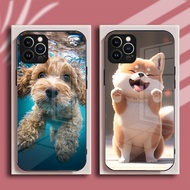 Dog Cat Puppy Cute For Samsung S25 S24 S23 FE S22 S21 S20 S10 S9 S8 S7 S10e Ultra Tempered Glass Sof