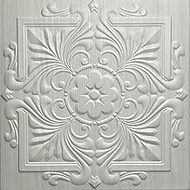 A La Maison Ceilings R14 Victorian Pre-Painted Foam Glue-up Ceiling Tile (256 sq. ft./Case), Pack of