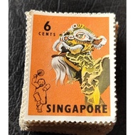 Setem 1968 Lion Dance 6 Cents (100 keping RM12)