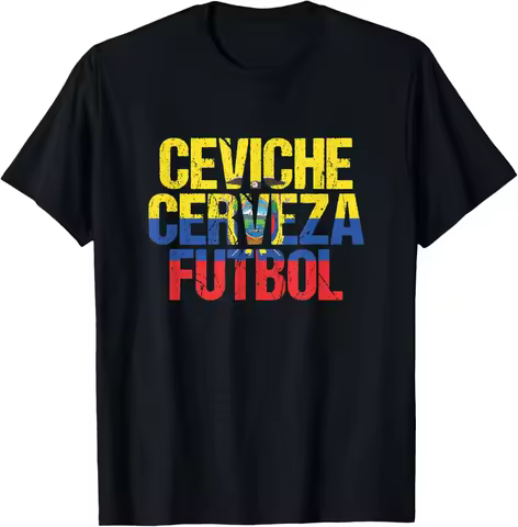 Ceviche & Cerveza & Futbol Ecuadorian Ecuador T-Shirt