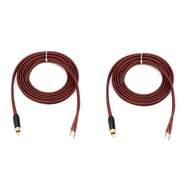 2Pcs RCA Speaker Cable Bare Wire Speaker Wire to RCA Plug,Replace RCA Plug Connector Adapter to Bare Wire Open Audio
