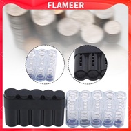 [FlameerMY] Coin Sorter Organizer with Lid Plastic Coin Holder Storage Box for Euro Coins Collection