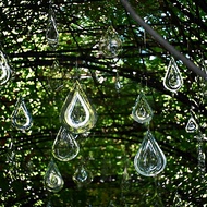 Fuxing Park Same Water Drop-Shaped Mandala Wind Chimes d Multi-Stackable Rotating Nordic Garden Orna