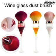 [SR]Nail Dust Brush Wine Bottle Soft Shape Brush Acrylic Nail Powder Blusher Makeup Brush for Nail Salon	