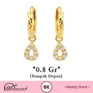 8K Gold Earrings - 0.8 Grams 815