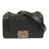 CHANEL 牛皮皮革Boy 20鏈帶肩背袋