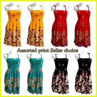 — Mini Smocking Dress for Adults/Spaghetti/Ruffles strap for women/Pambahay  duster