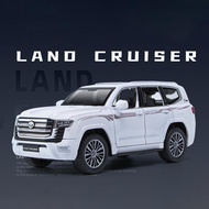 ของสะสมไดโอดและของเล่นเอเอ็มพีอัลลอย LC300 1:32 Toyota LAND CRUISER โมเดลรถของเล่นโลหะมีทั้งแบบเบาแล