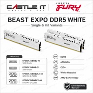 Kingston FURY Beast EXPO DDR5 16GB 32GB 64GB 6000MHz CL36 White Desktop Gaming RAM