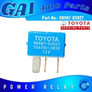 TOYOTA Relay 4Pin 12V (90987-02027 / 156700-2870) High Quality