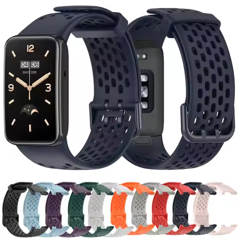 Strap for Xiaomi Mi band 7 pro Breathable Bracelet Sport Silicone Miband7 pro Wrist correa Replaceme