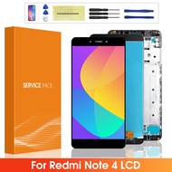 Lcd For Redmi Note 4 Mtk Helio Version Lcd Display Touch Screen Digitizer Assembly With Frame For Re