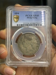 1894年 香港 半圓50仙 PCGS XF45 銀幣