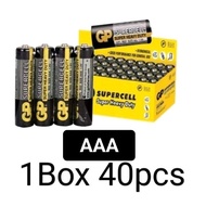 GP SUPERCELL Super Heavy Duty1.5V Battery AAA (1BOX 40pcs)