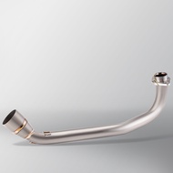 For SYM DRG BT DRG158 Motorcycle Exhaust Header Pipe Stainless Scooter 51mm Interface Manifold