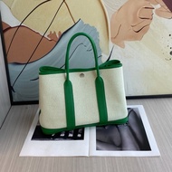 Hermes 愛馬仕 garden party30花園包/竹子綠/98新美品