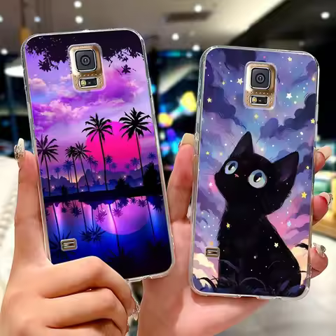 New Design Phone Case For Samsung Galaxy S5 5.1" Clear TPU Slim Back Cover For Samsung S5 G900F G900