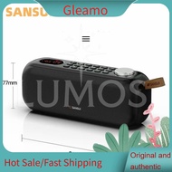 Gleamo SANSUI F76 Bluetooth speaker with multifunctional breakpoint memory FM radio knob volume USB 