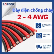 2AWG 4AWG 6AWG Heat Resistant Silicone Electrical Wire, Red Black Soft Electrical Wire