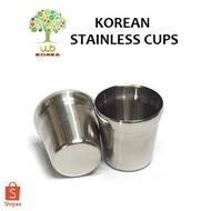 Korean Stainless Cups Made in Korea 6.8cm X 6.9cm
