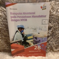 Accounting computer in a manufacturing company with myob class 3 vocational school C3