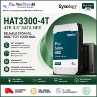 Synology HAT3300-4T 4TB 3.5" SATA NAS Hard Drive – 5400RPM CMR HDD for Synology NAS