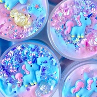 Slime 60ml Soft Fluffy Unicorn Slime Clay Plasticine Kids Toy Mud Relief Stress R0w8