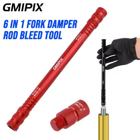 GMIPIX Motorcycle 6 in 1 Fork Damper Rod Bleed Repair Tool M10 x 1.0/1.25 M12 x 1.0/1.25 M8 x 1.0 M1