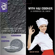 Periuk Batu K&I Granite 36cm