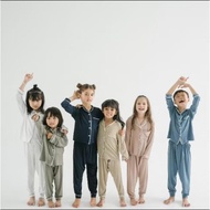 DOUX & DOLCE LONG BUTTON PAJAMAS TENCEL