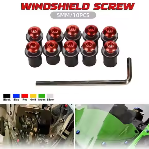 For DUCATI 899 959 1199 1299 Panigale Scrambler 400 800 1000 Steetfighter M5 5mm 10PCS Motorcycle Wi