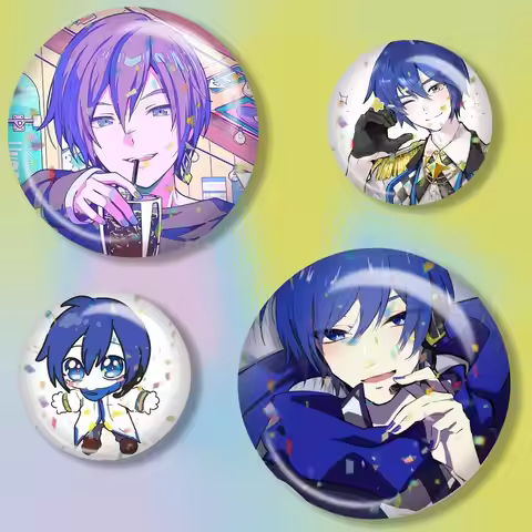 VOCALOID KAITO Anime Brooch Metal Decorative Brooch Pins for Backpack Clothes Jacket Accessories,Sou