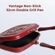 Vantage 32cm Non-Stick Double Grill Pan with Induction | Premium Cookware Grill Pan