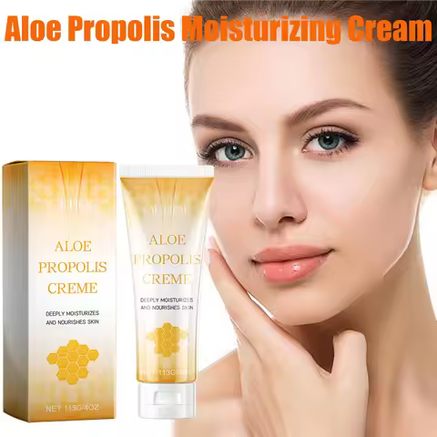Aloe Propolis Moisturizing Cream Soothing Repairs Nourishing Wrinkles Remover Rejuvenating Brighteni