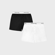 Unisex 'Super Soft' Boxer Shorts ( White / Black )