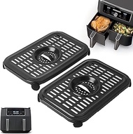 Air Fryer Grill Pan for Ninja Air Fryers, 2 Packs Replacement Air Fryer Crisper Plate Grill Plate Tr