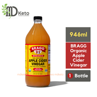 [MD KETO] Bragg Apple Cider Vinegar 946ml 473ml for healthy digestion low carb vegan vegetarian gluten free  (exp 2028)