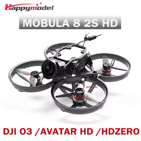 HappyModel Mobula 8 HD 2S 85mm Digital Micro FPV Whoop Drone Walksnail Avatar HD / HDZERO / DJI O3 C
