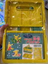 超靚SKATER 比卡超 /Sanrio 手提籃 摺疊收納箱 野餐盒 塑膠箱 露營 裝飲料
